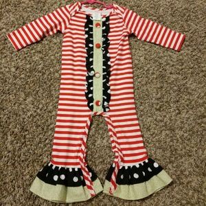 Ricrac and ruffles romper